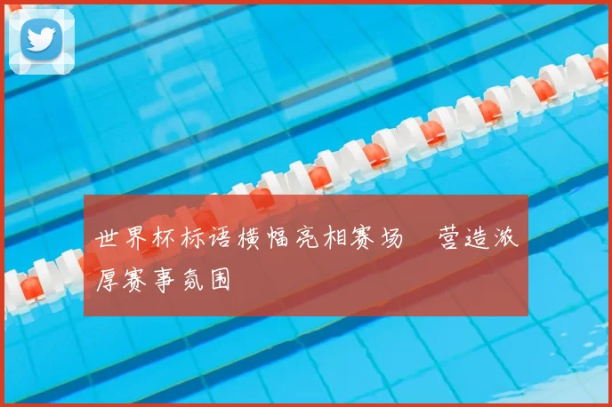 世界杯标语横幅亮相赛场　营造浓厚赛事氛围
